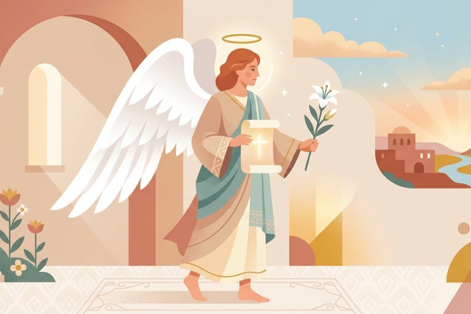 Heiliger Gabriel - Illustration prière catholique